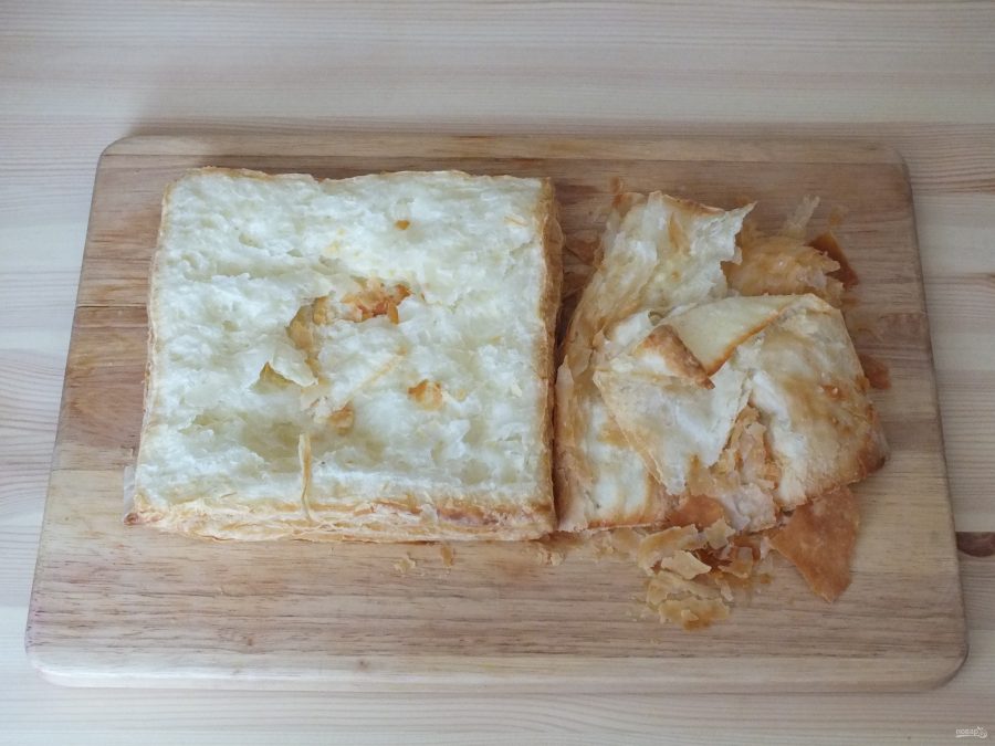 Торт наполеон в домашних условиях простой рецепт с фото пошагово из слоеного теста