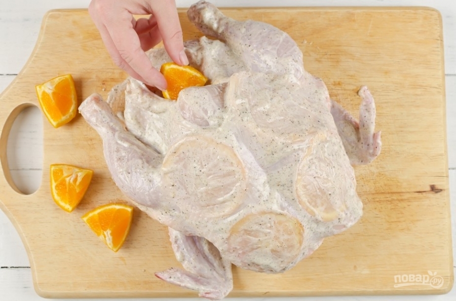 Как приготовить курицу с апельсинами