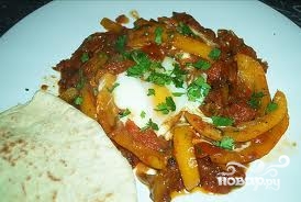 Рецепт Яичница по-арабски