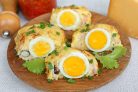 Рулет картофельный с яйцом