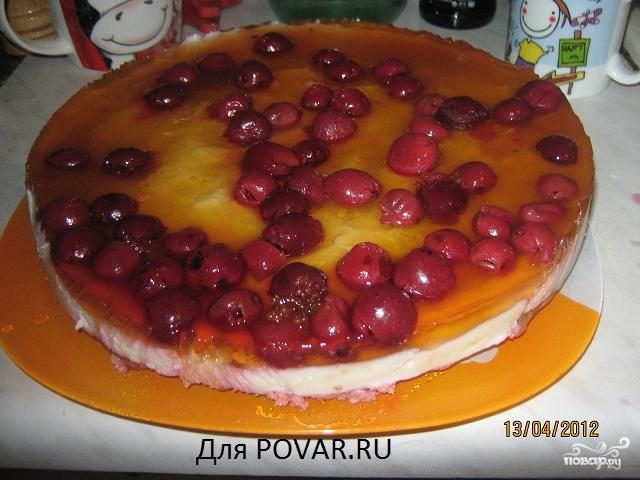 Рецепт Творожный торт с фруктами