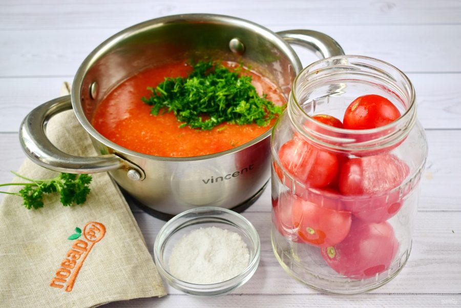 Рецепт саламура из помидор сырой