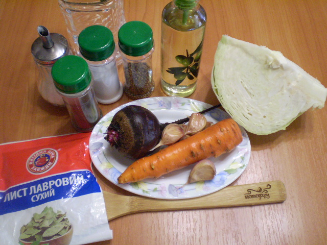 Рецепт Маринованная капуста со свеклой и морковью