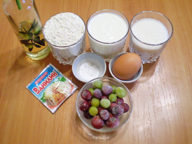 Рецепт Пирог с ягодами на кефире