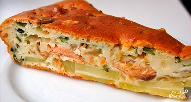Рецепт Рыбный пирог с картофелем