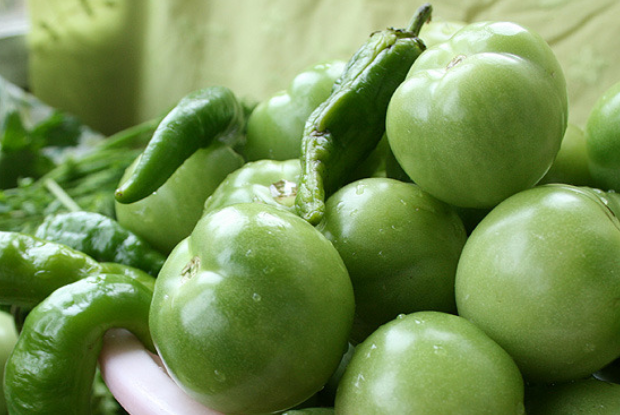Рецепт Засолка зеленых помидоров