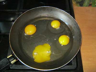 Рецепт Яйца с сосиской