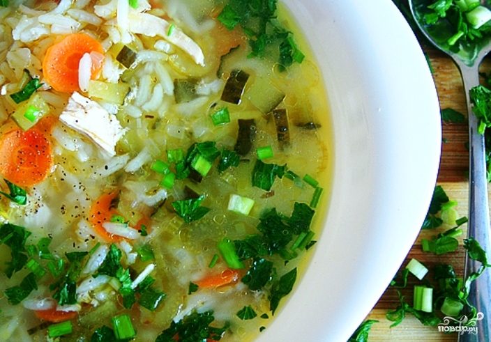 Диетический рассольник