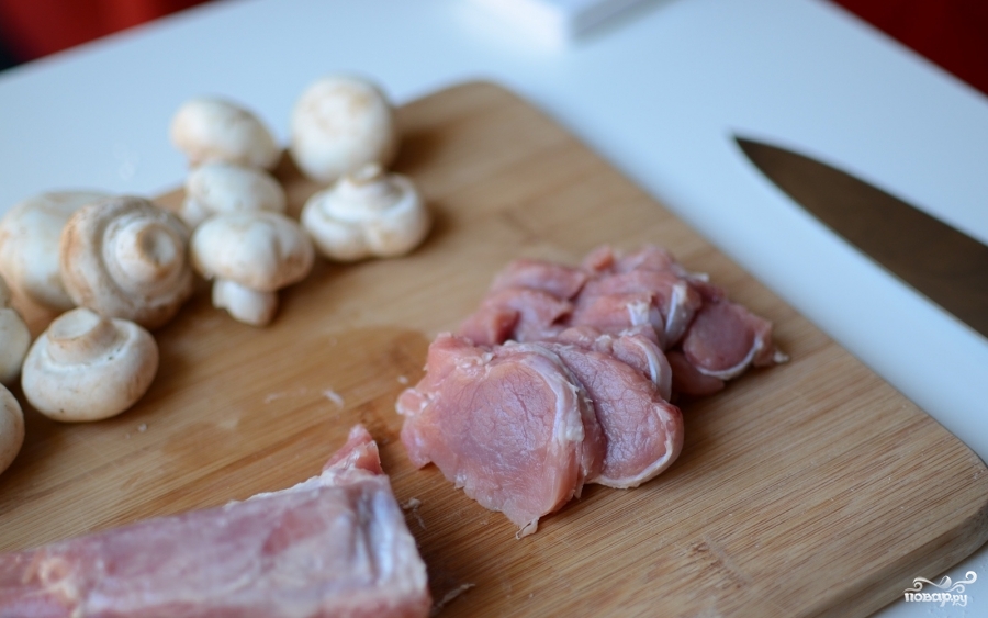Рецепт Свинина в грибном соусе