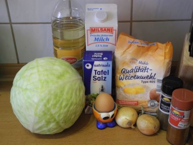 Рецепт Блинчики с капустой и яйцом