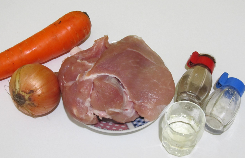 Рецепт Свинина кусочками с подливкой