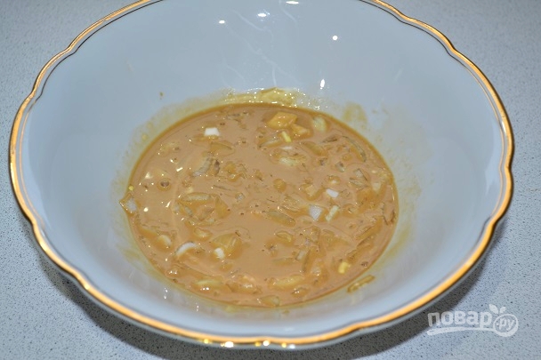 Скумбрия, запеченная в горчично-соевом соусе
