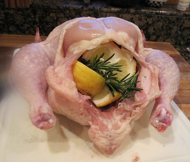 Рецепт Курица, запеченная в духовке в фольге