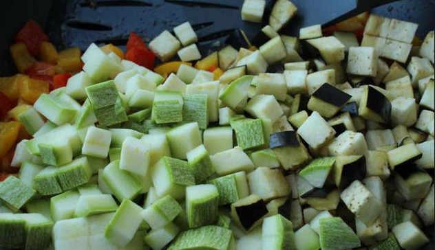 Рецепт Кабачки, запеченные с овощами