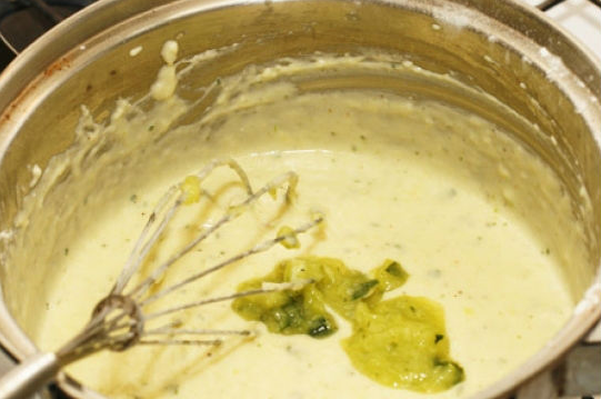 Рецепт Кабачковое суфле под грибным соусом