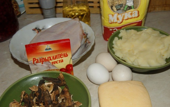Рецепт Маффины с курицей и грибами