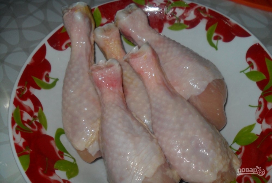Куриные голени со сметаной