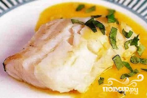 Рецепт Треска в масляном соусе