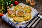 Кабачковые оладьи по-турецки