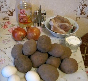 Рецепт Картофельные пирожки с мясом