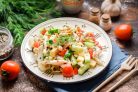 Салат из морского коктейля