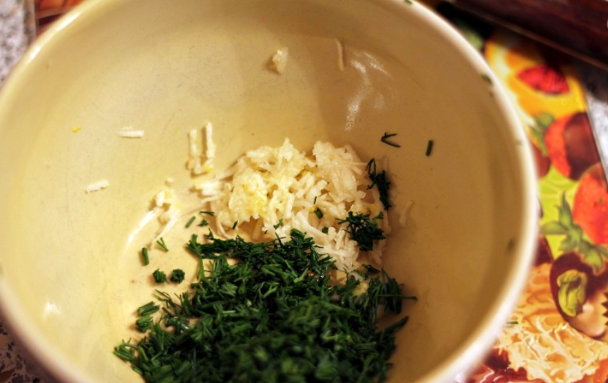 Рецепт Творожная паста с зеленью