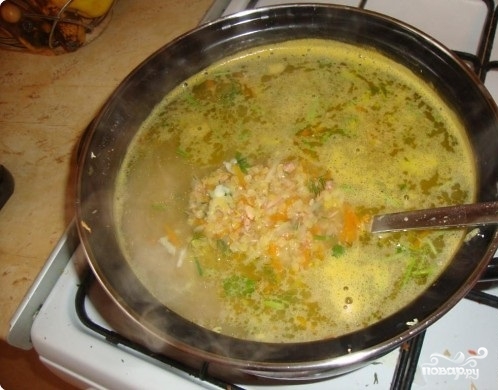 Рецепт Рыбный суп с чечевицей
