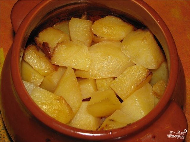 Рецепт Картофель запеченный в горшочке