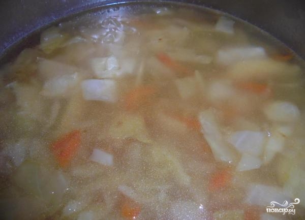 Постный суп из овощей