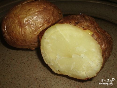 Рецепт Картофель в мундире в микроволновке