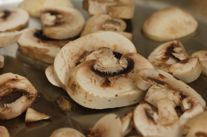 Рецепт Мясо, запеченное с грибами