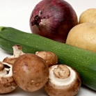 Рецепт Салат из жареных овощей с грибами