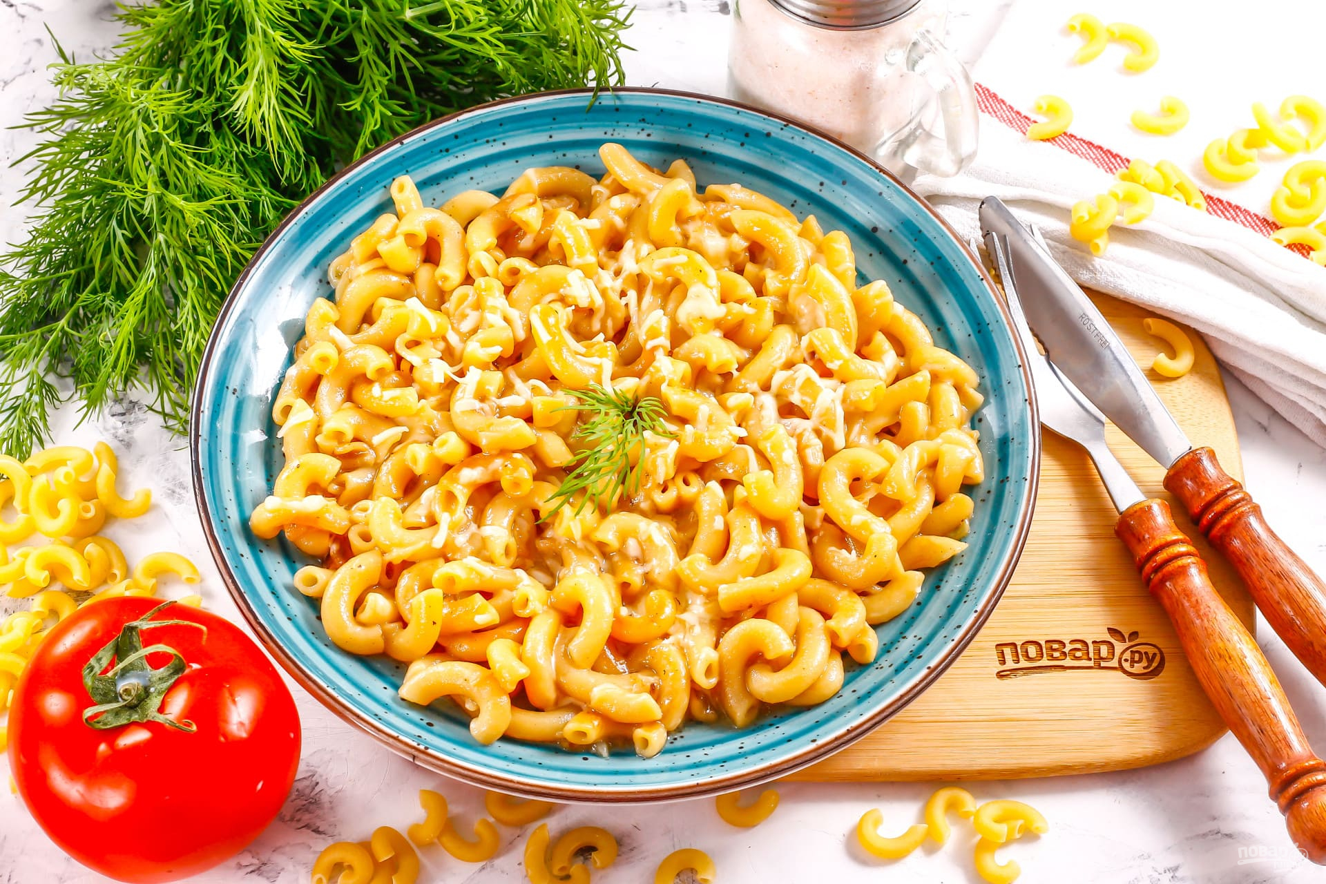 Макароны с сыром