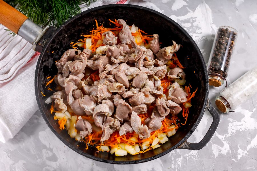 Блюда из желудков куриных рецепты с фото простые и вкусные пошаговые рецепты