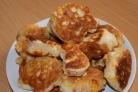 Оладьи с ветчиной и сыром