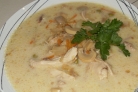 Суп с грибами и сыром  