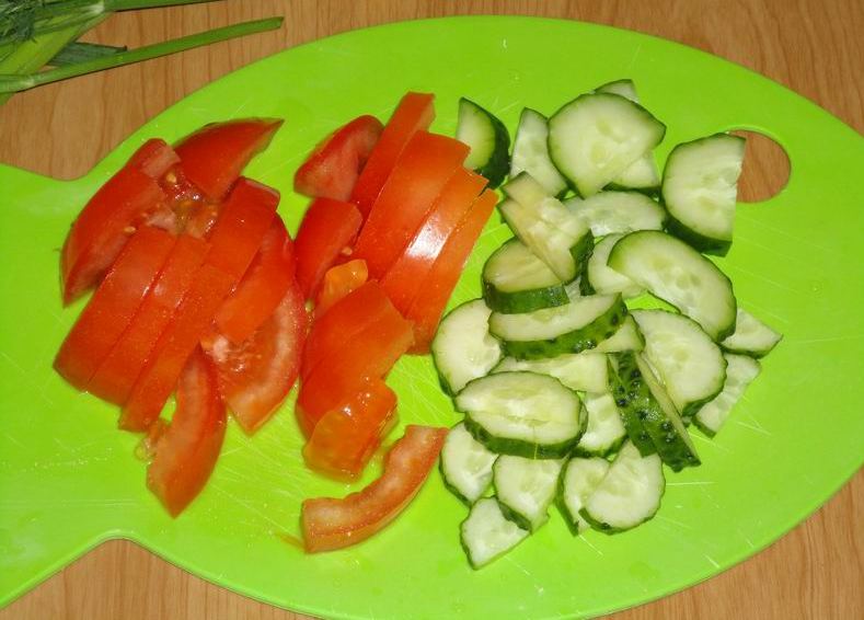 Рецепт Овощной салат на скорую руку